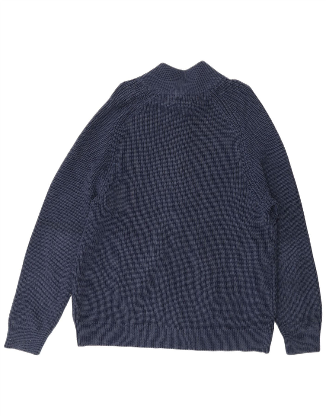 L.L.BEAN Cardigan Homme Pull Large Bleu Marine Coton