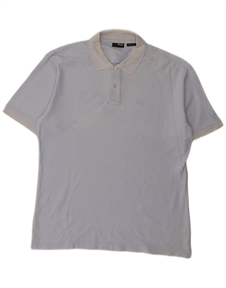 Fila Polo Homme XL Bleu Coton