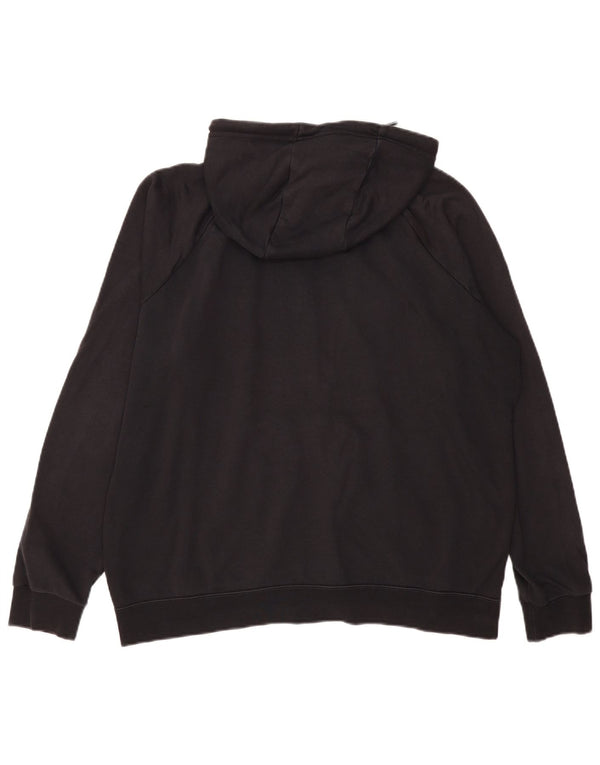 Nike Pull à capuche zippé surdimensionné pour femme UK 18 XL Coton noir