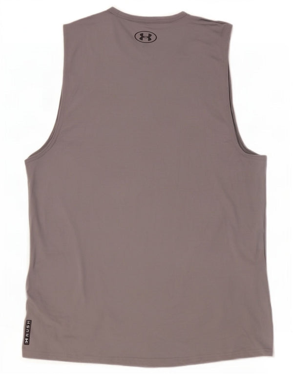 Under Armour Débardeur Homme Gris Moyen Polyester