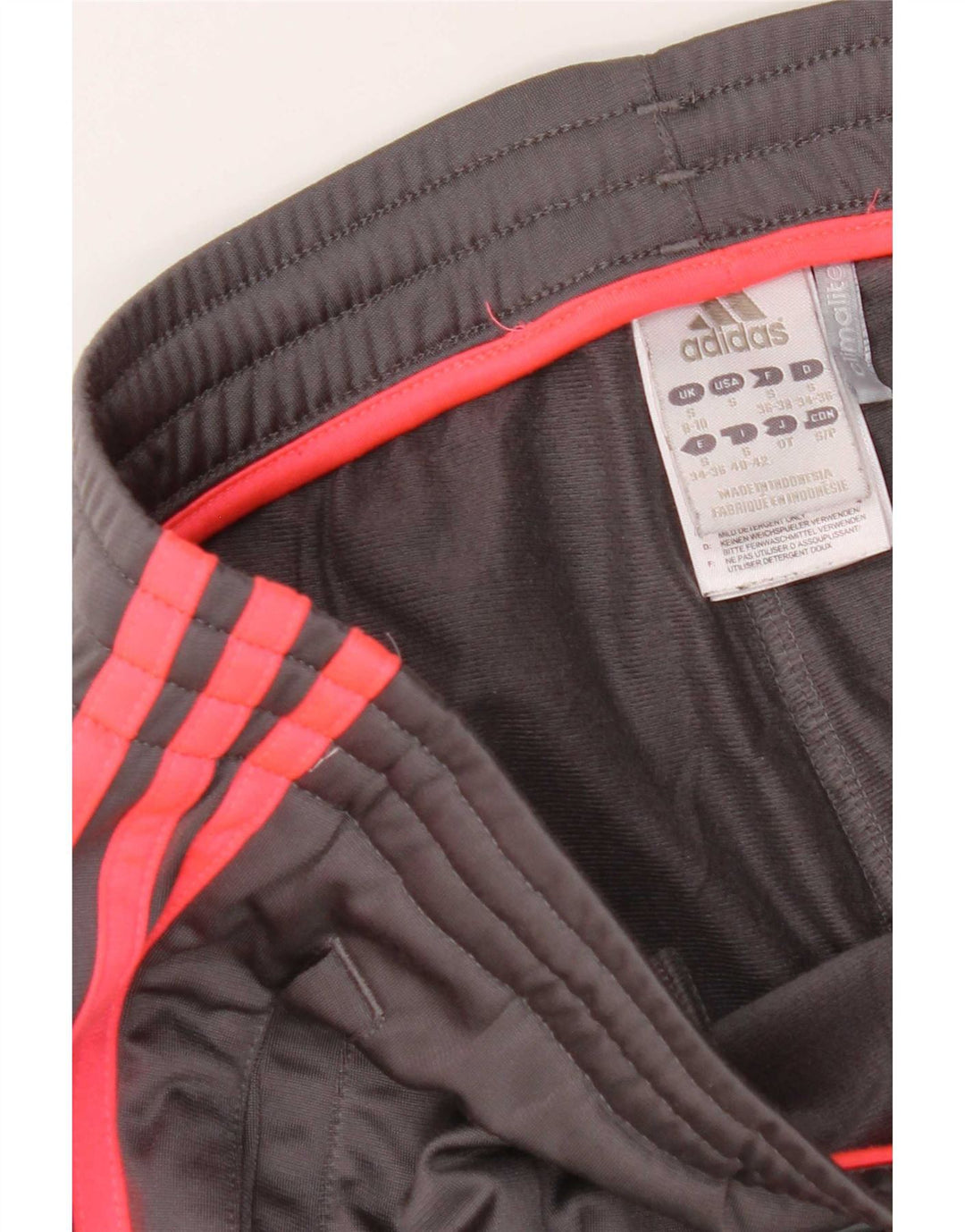 Adidas Pantalon de survêtement pour femme UK 8/10 Small Gris Polyester