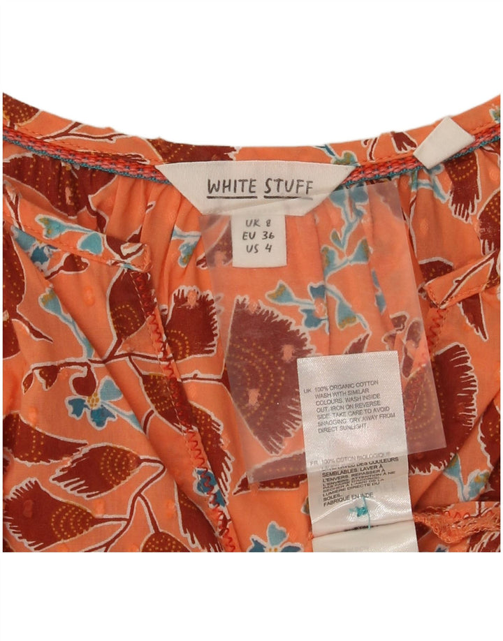 Chemisier White Stuff Femme UK 8 Petit Coton Floral Orange