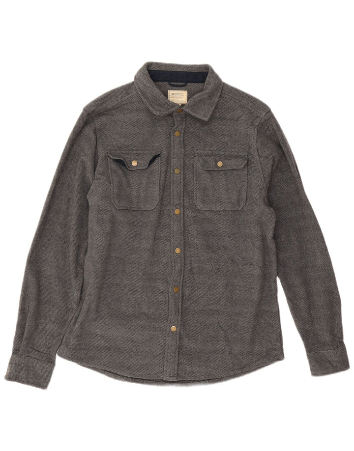 Mountain Warehouse Chemise en flanelle pour homme en polyester moucheté gris moyen