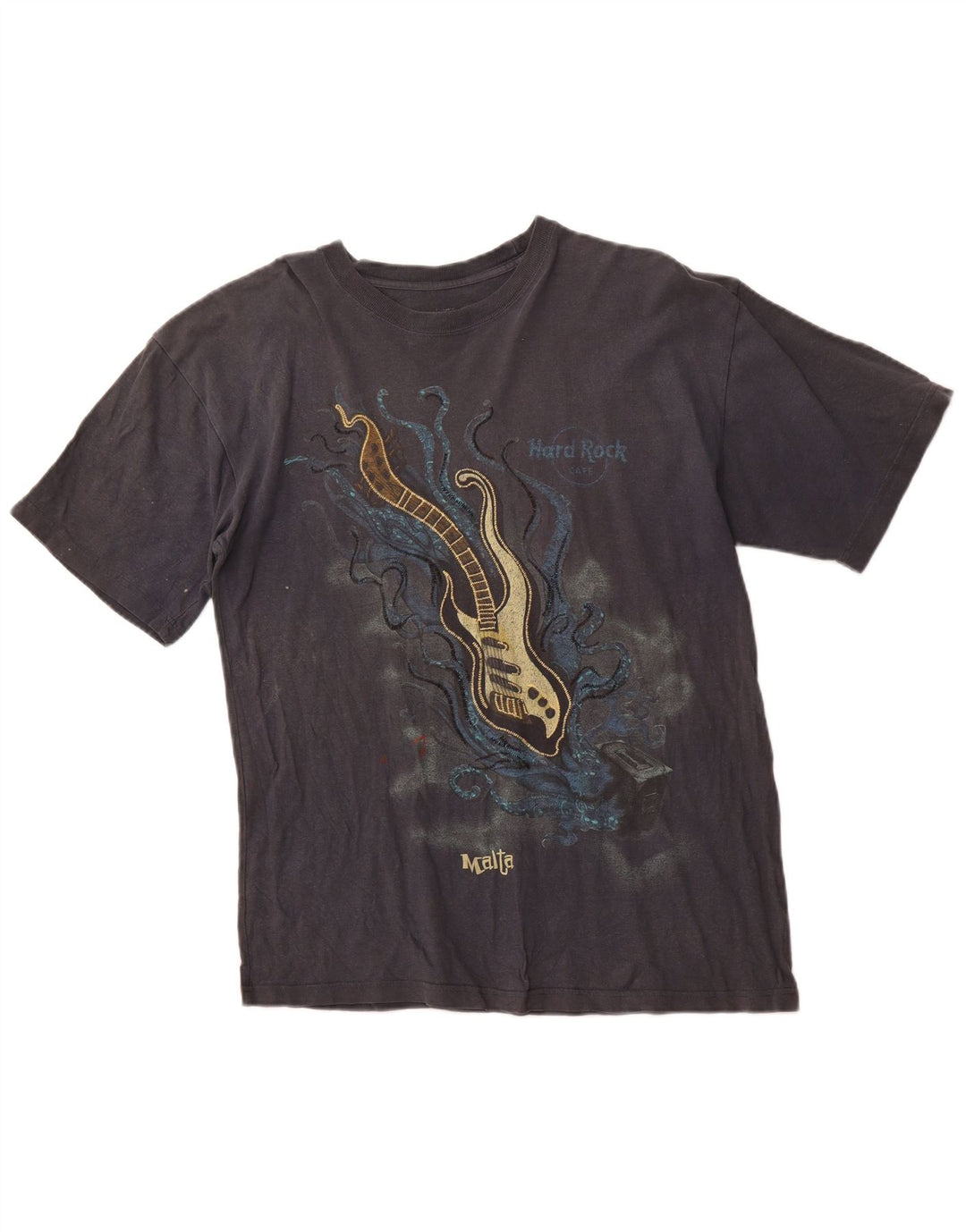 HARD ROCK Tee-Shirt Malta Graphic Homme Gris Moyen Coton