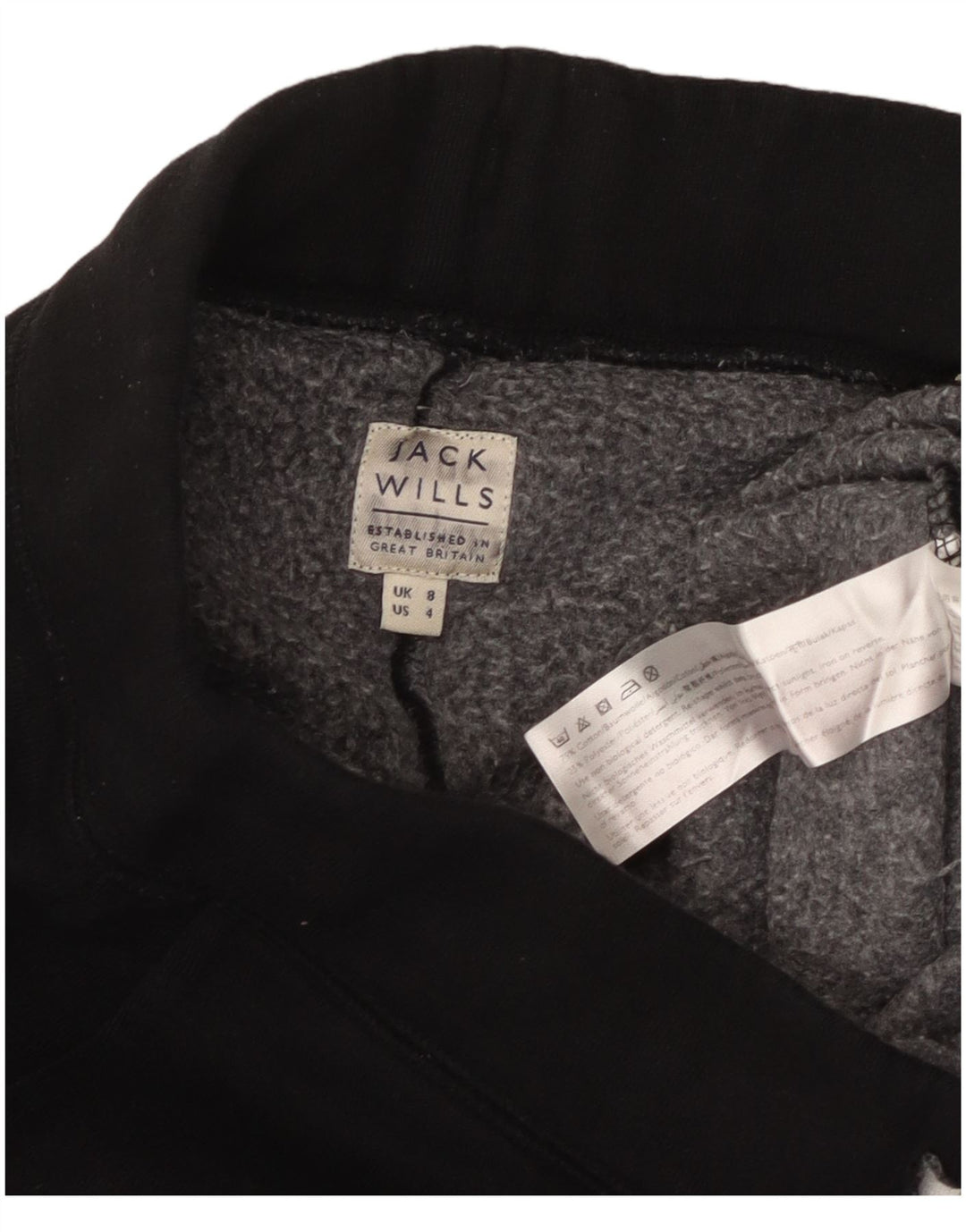 JACK WILLS Pantalon de survêtement graphique pour femme Joggers UK 8 Small Noir