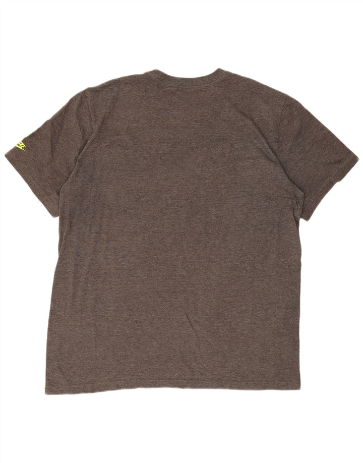NIKE T-shirt graphique coupe régulière pour hommes, 2XL, gris, coton