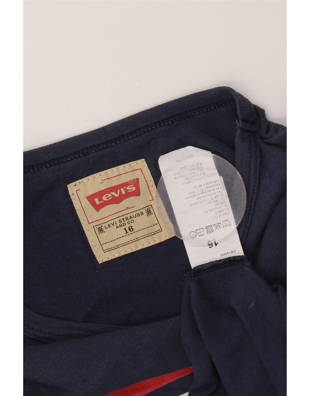 LEVI'S Haut graphique à manches longues pour garçon 15-16 ans Bleu marine Colourblock
