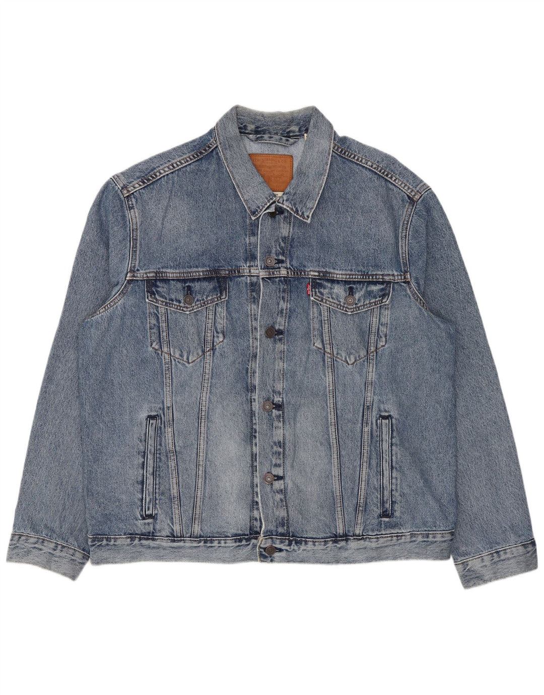 Levi's Veste en Jean Homme UK 42 XL Bleu Coton