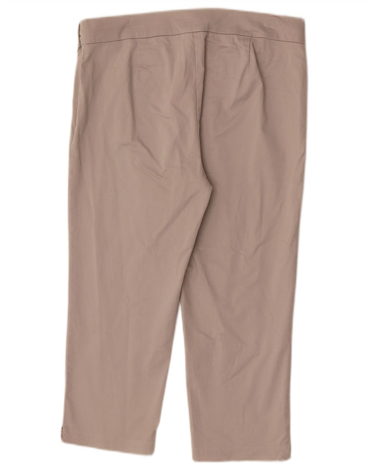 Marks & Spencer Pantalon Capri Femme W30 L20 Coton Beige