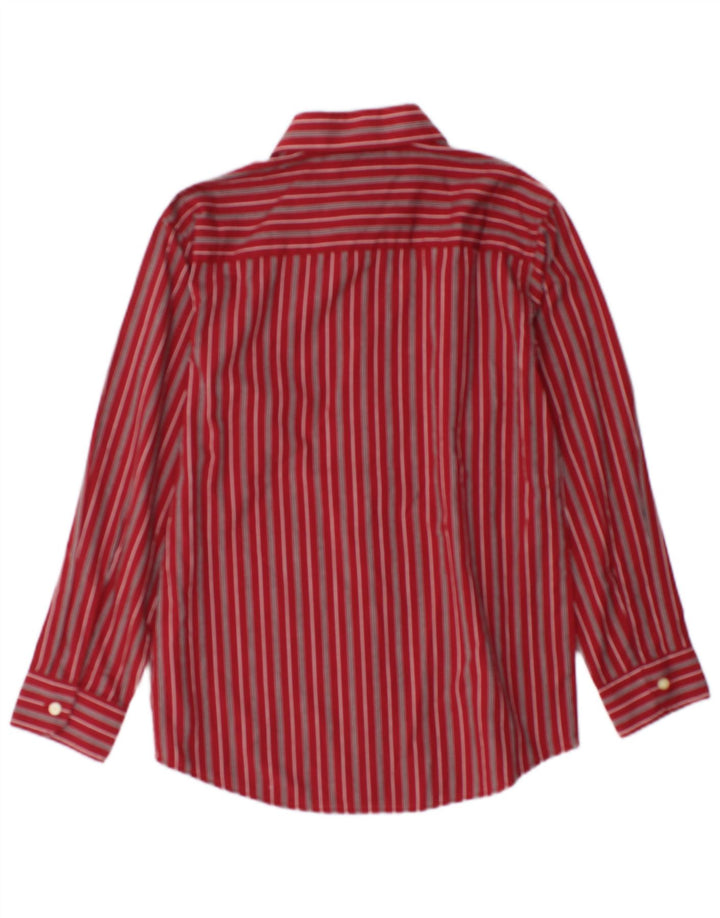 Chaps Chemise Garçon 10-11 ans Coton Rayé Bordeaux Moyen