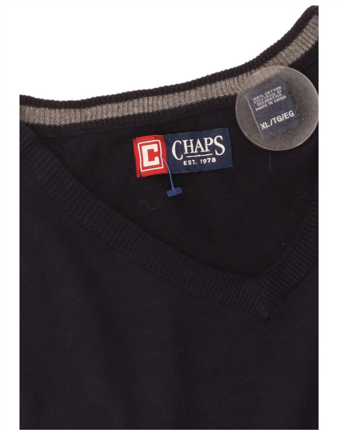 CHAPS Débardeur Homme XL Bleu Marine Coton