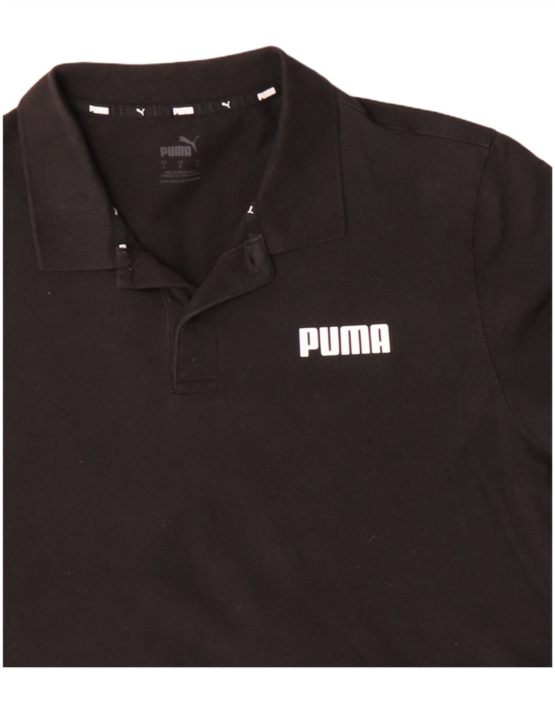 PUMA Polo Homme Grand Noir Coton