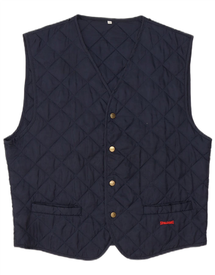 SPALDING Gilet matelassé pour homme UK 42 XL Bleu marine