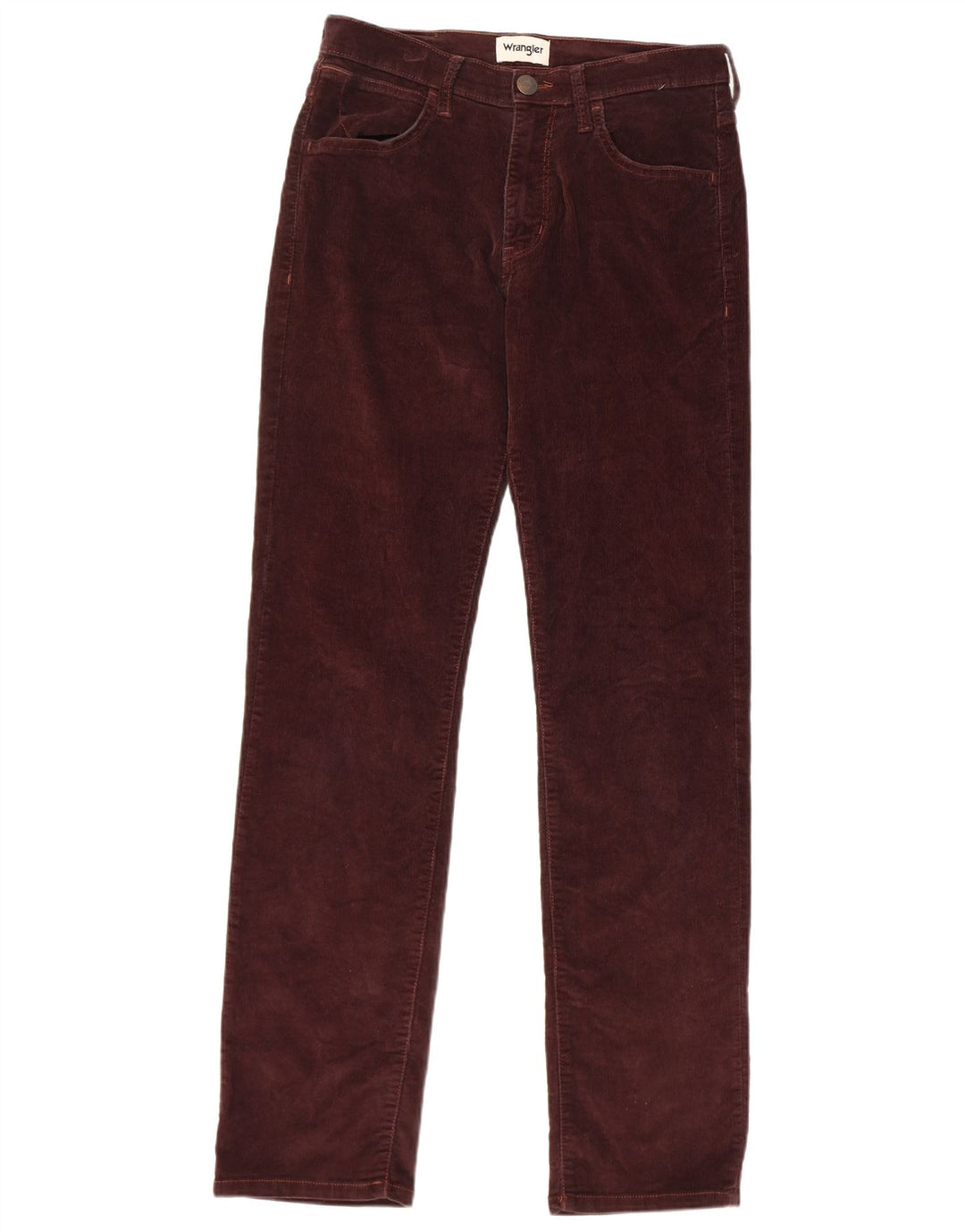 WRANGLER Pantalon droit en velours côtelé Arizona W30 L34 pour homme en coton marron