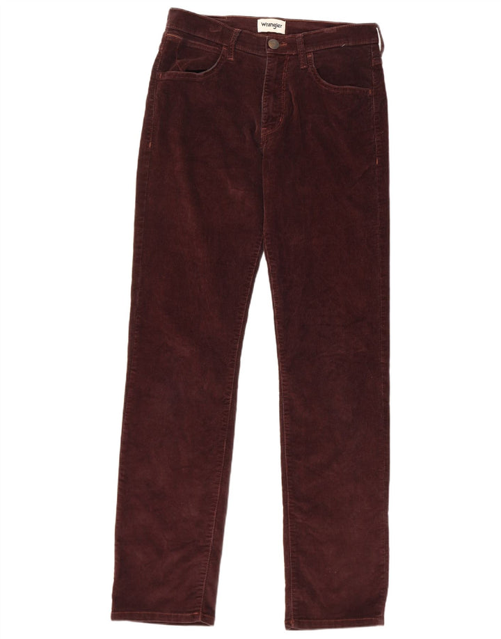 WRANGLER Pantalon droit en velours côtelé Arizona W30 L34 pour homme en coton marron