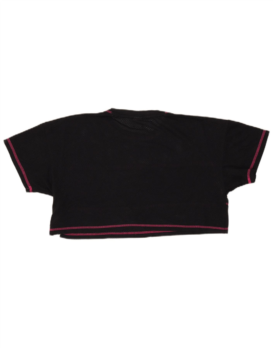 PUMA T-shirt court graphique pour femme UK 44 Polyester rayé noir moyen