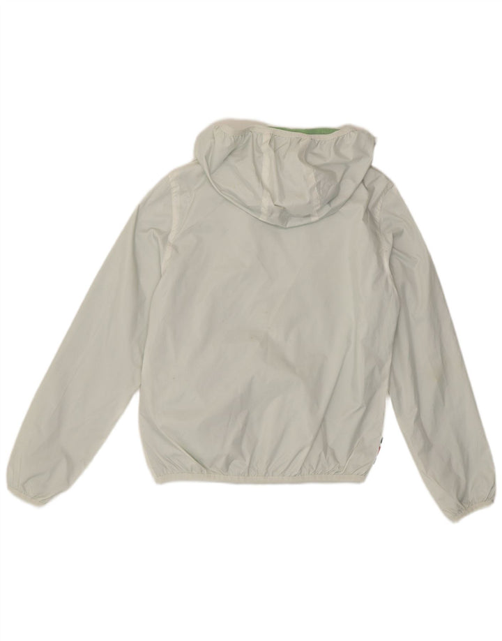 Invicta Veste de pluie à capuche pour femme UK 10 Petit Blanc Polyester