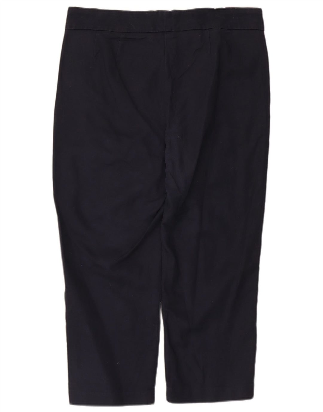 Marks & Spencer Pantalon Capri Femme UK 12 Medium W34 L22 Bleu Marine