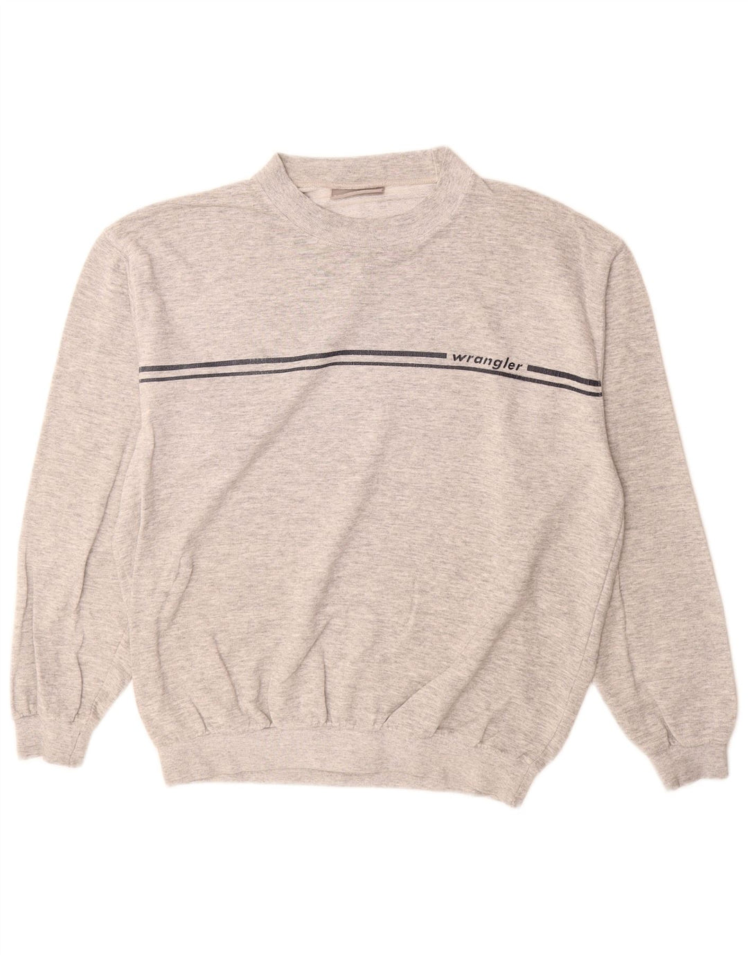 Wrangler Sweat-shirt pour homme en coton rayé gris Taille L