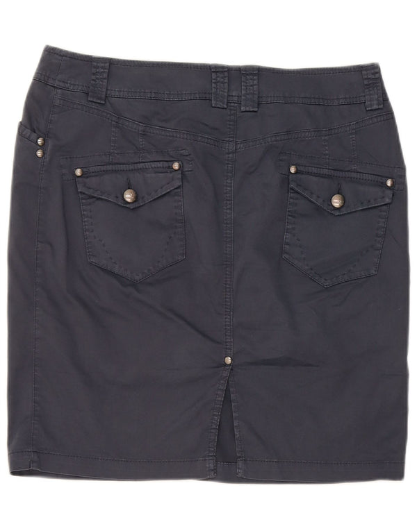 Marlboro Classics Mini jupe taille haute pour femme EU 46 XL W32 Bleu marine