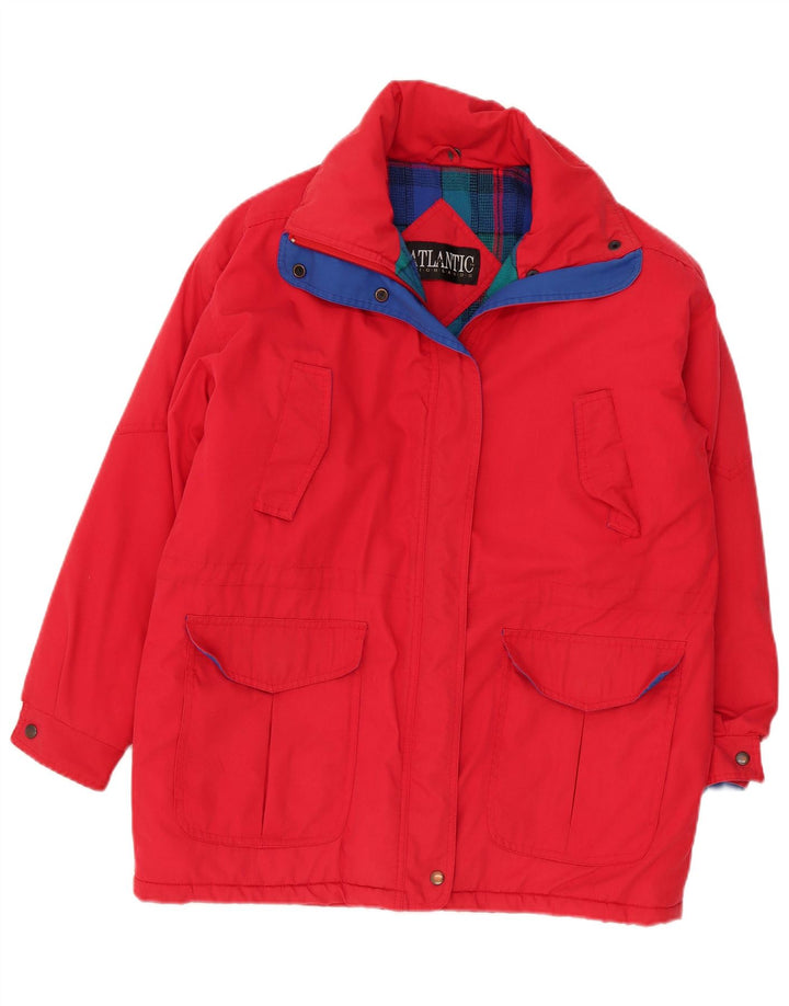 Veste coupe-vent femme vintage UK 14 Grand Rouge