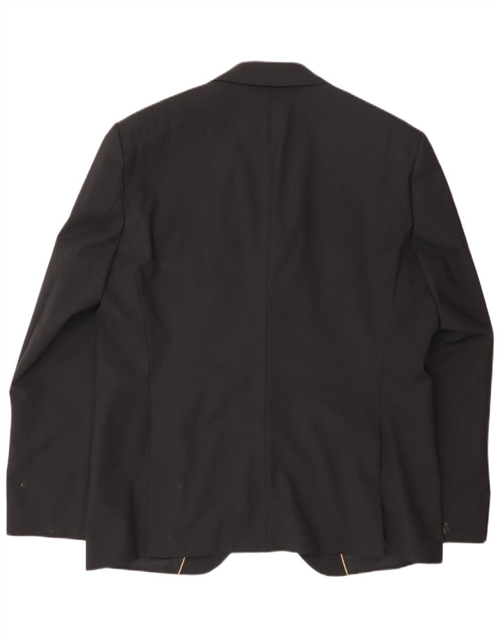 Hugo Boss Veste blazer à 2 boutons pour homme EU 56 3XL Laine noire