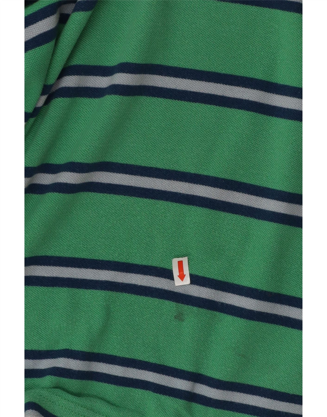 TOMMY HILFIGER Polo sur mesure pour homme Petit coton rayé vert