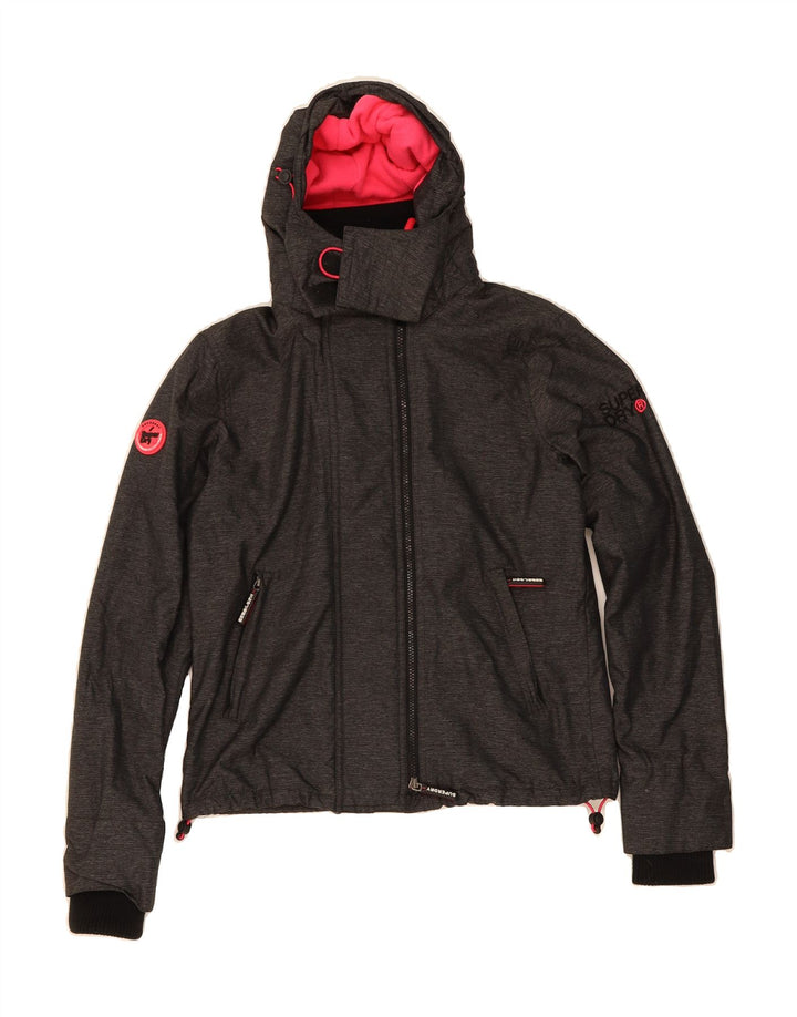 SUPERDRY Womens Windcheater Oversized Windbreaker Jacket UK 10 Small  Grey Vintage Superdry and Second-Hand Superdry from Messina Hembry 