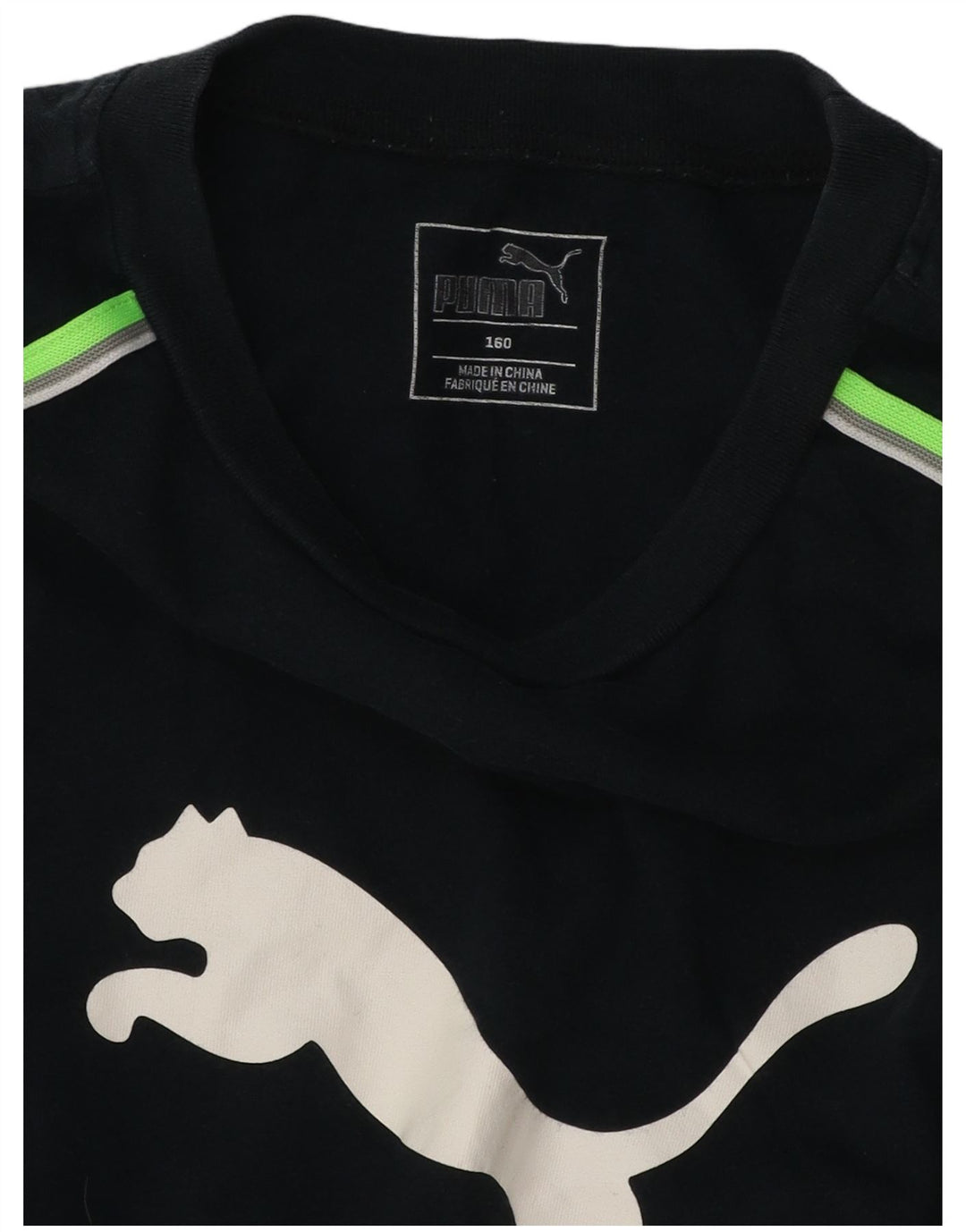 PUMA Boys Graphic T-Shirt Top 13-14 Years Black