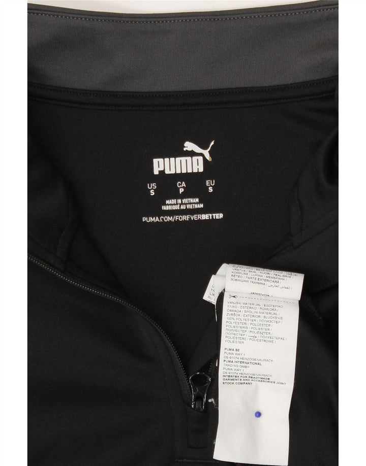 Puma Haut de Survêtement à Col Zippé pour Homme Petit Noir Polyester Colorblock