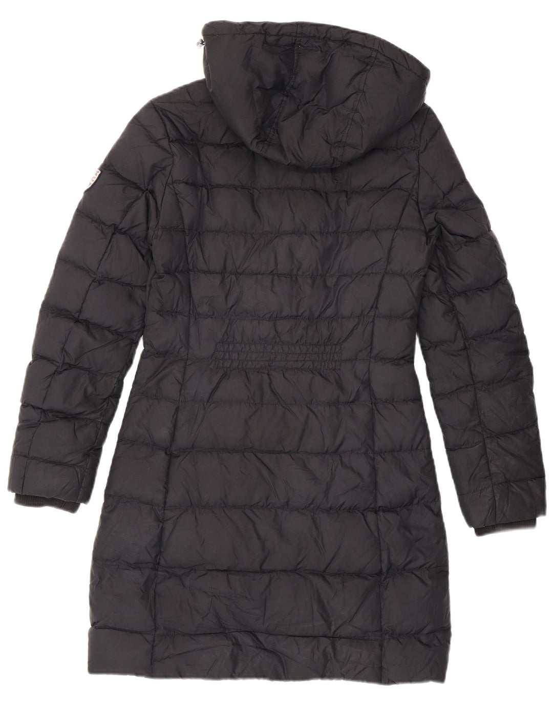 Tommy Hilfiger Manteau rembourré à capuche pour femme UK 10 Petit Noir Polyester