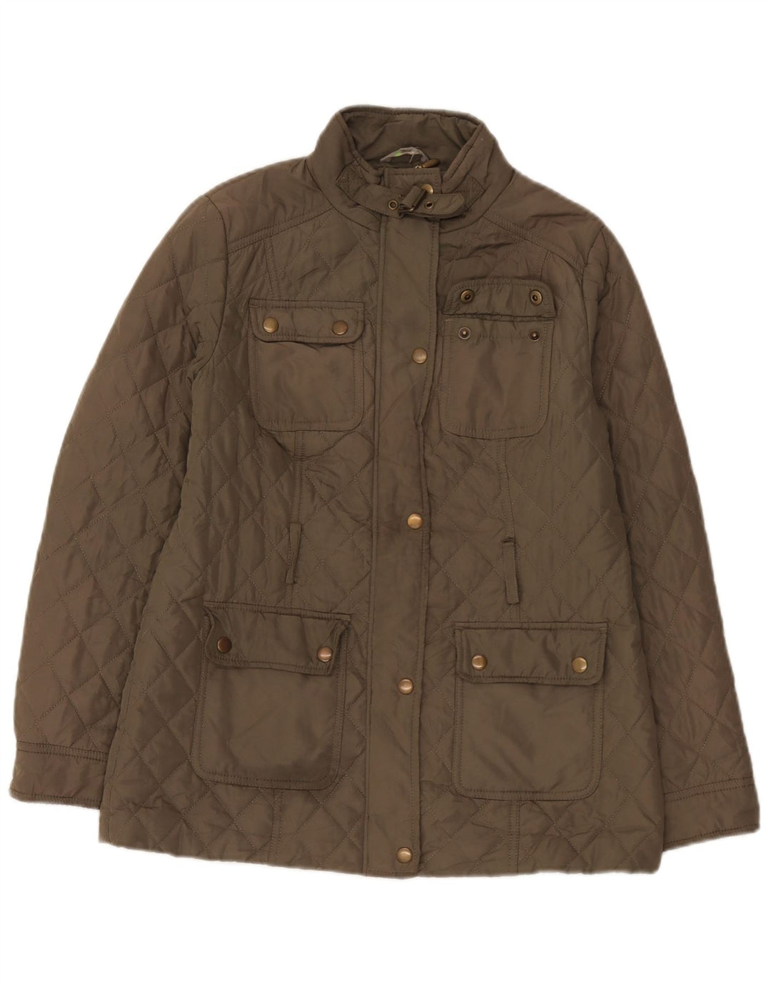 Marks & Spencer Veste matelassée pour femme UK 8 Small Kaki Polyester