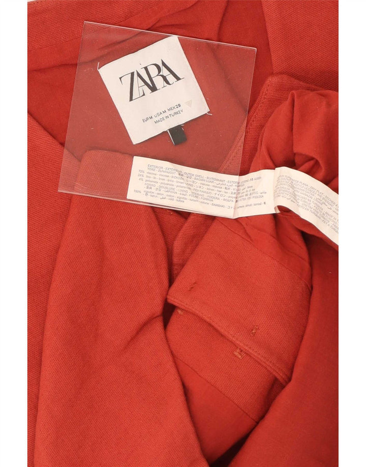 Zara Femme Gilet UK 12 Medium Rouge Viscose