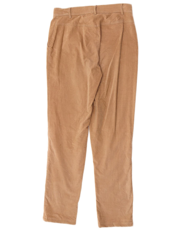 Marella Pantalon Slim en Velours Côtelé pour Femme UK 8 Small W26 L28 Beige