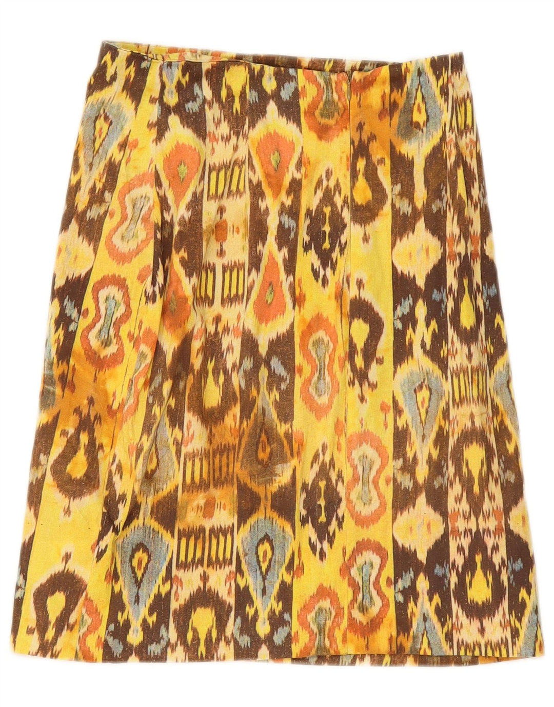 Max & Co. Jupe trapèze W26 pour femme, petit ikat jaune