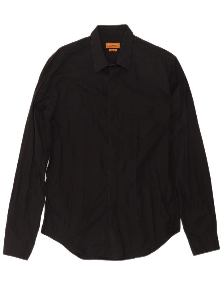 Zara Chemise Slim Fit Homme Noir Moyen