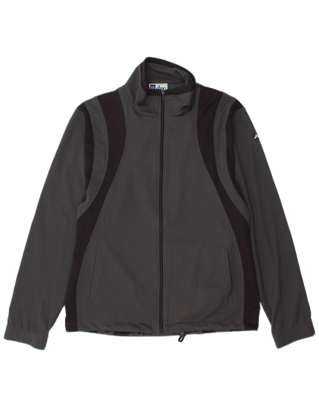 ASICS Veste de survêtement pour homme Small Gris Colorblock Polyester