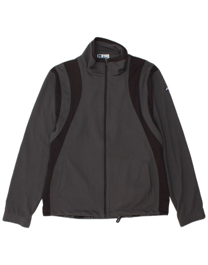 ASICS Veste de survêtement pour homme Small Gris Colorblock Polyester