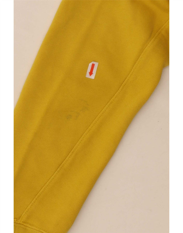 Nike Sweat à capuche zippé en coton jaune moyen pour homme