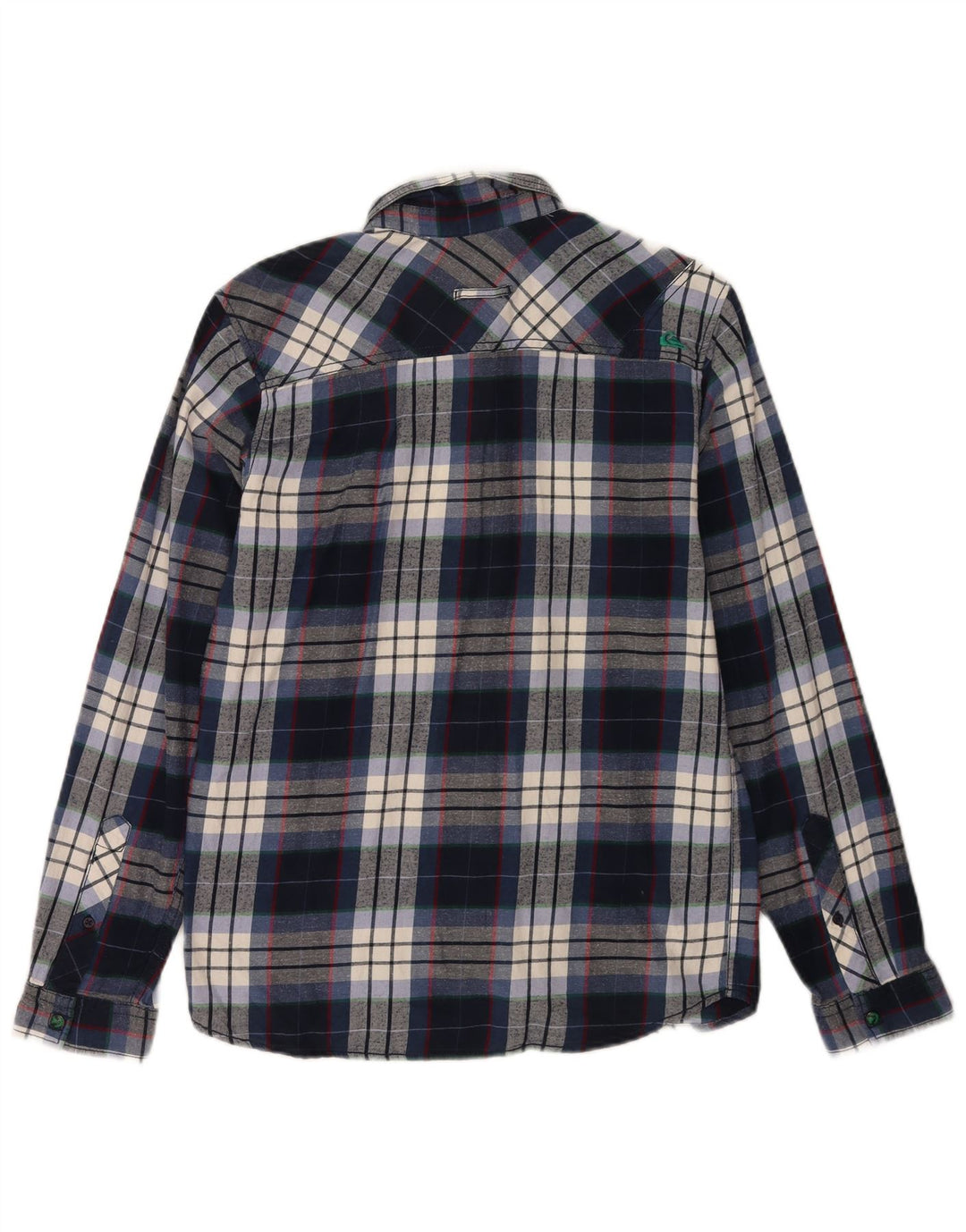 Quiksilver Chemise en Flanelle Garçon 15-16 Ans Bleu Marine à Carreaux