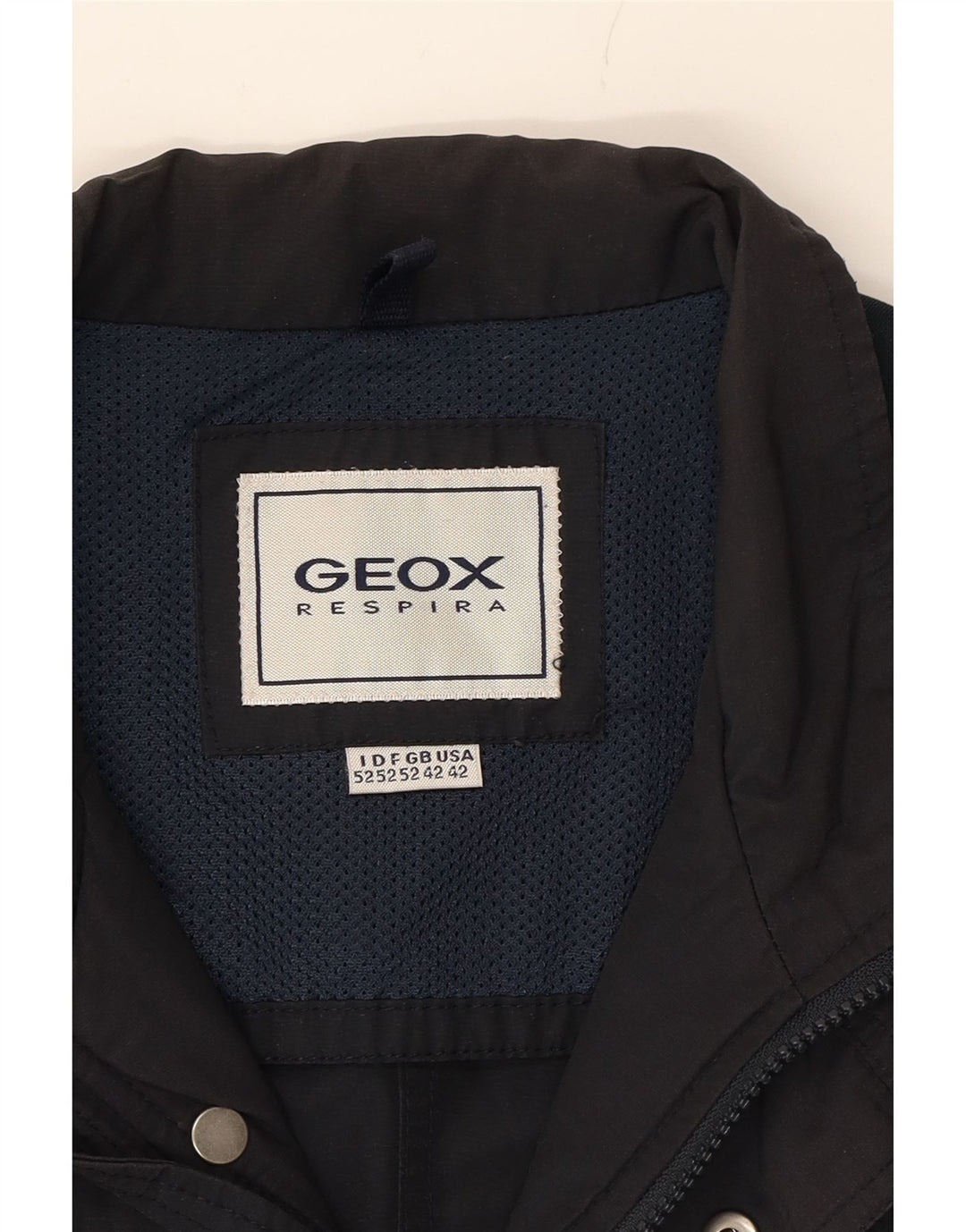 GEOX Veste utilitaire pour homme UK 42 XL Bleu marine Coton