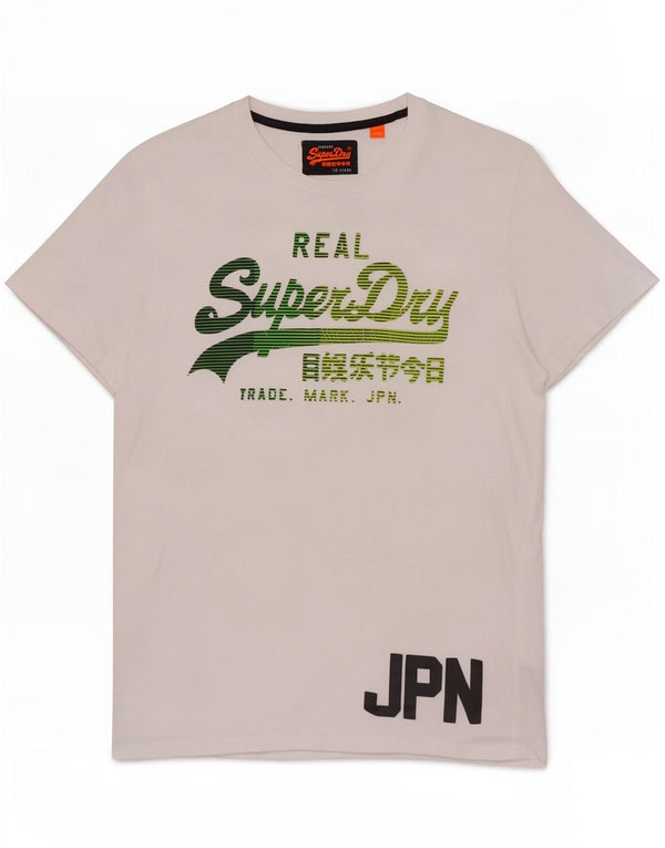 Superdry T-Shirt Graphique Top XL Homme Blanc