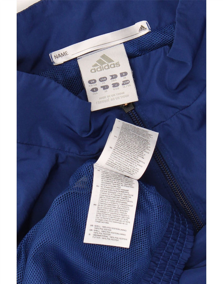 ADIDAS Veste de survêtement Climalite pour homme UK 48/50 XL Bleu Colorblock