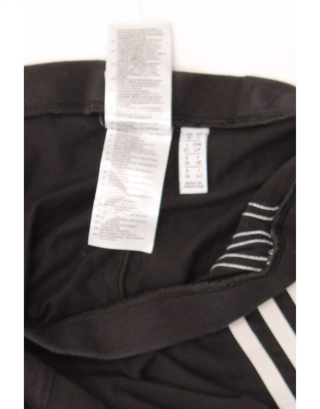 Adidas Leggings Femme UK10 Petit Noir Coton