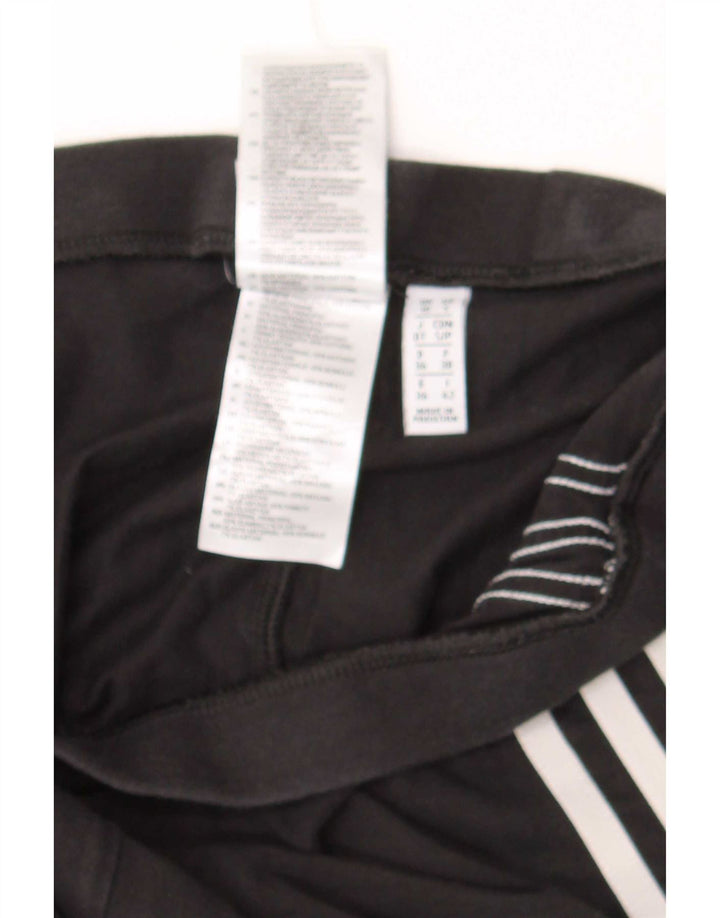 Adidas Leggings Femme UK10 Petit Noir Coton