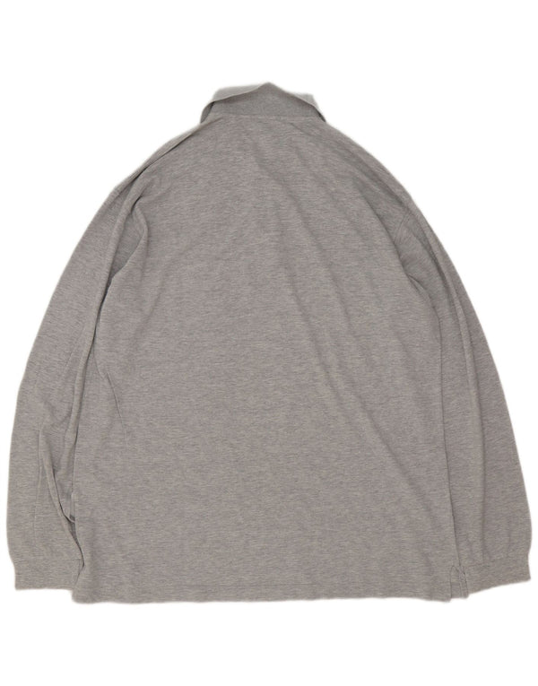 Sergio Tacchini Polo à manches longues pour homme IT 54 XL Gris Coton