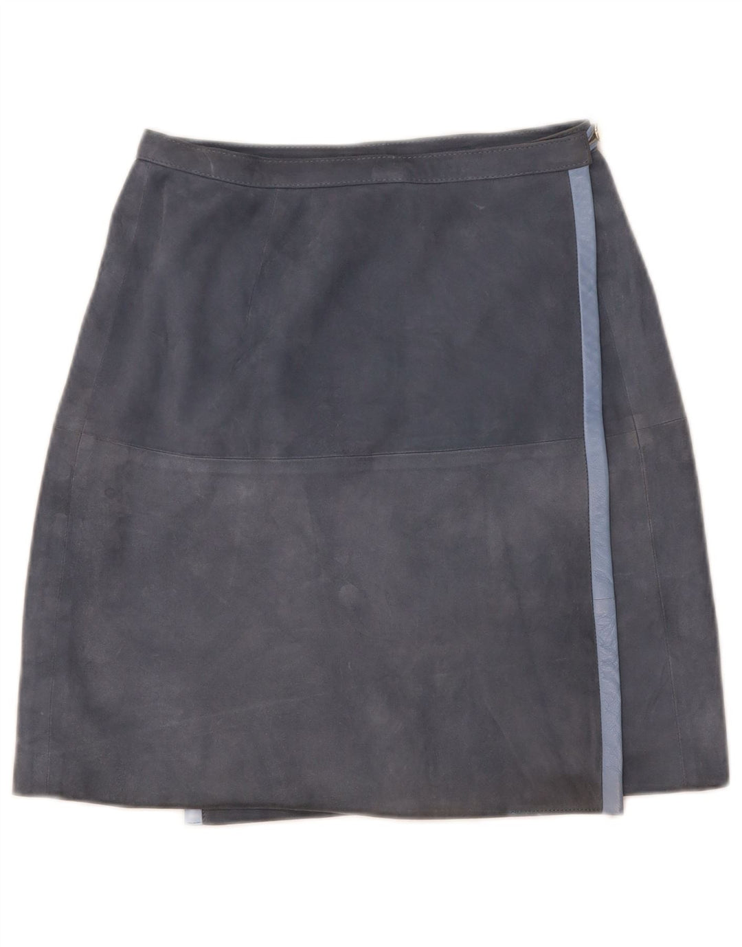 jupe portefeuille femme vintage IT 44 Medium W25 Acétate Gris