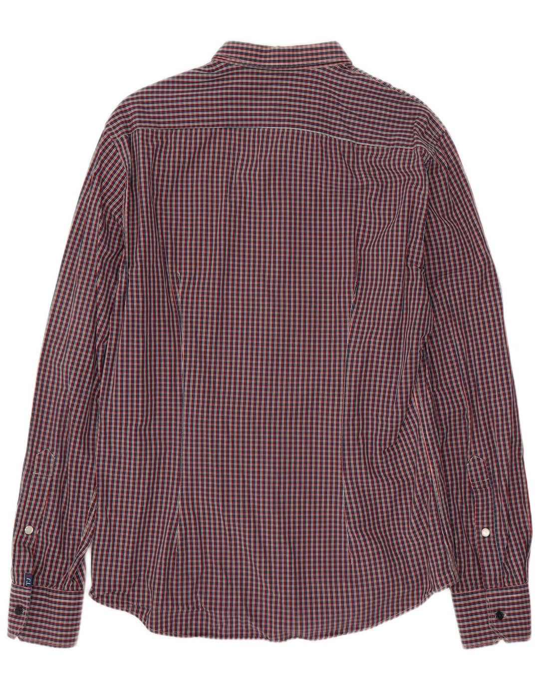 Trussardi Jeans Chemise En Flanelle Homme Carreaux Rouge Moyen