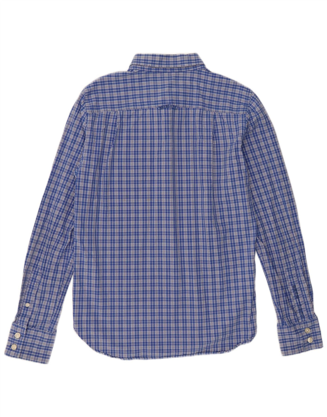 Superdry Chemise Homme Bleu Moyen Carreaux Coton