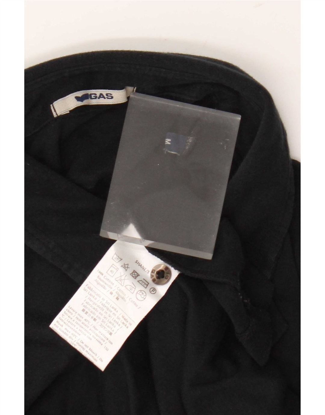 Polo Femme Gas UK 12 Coton Noir Moyen